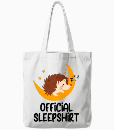 Funny Animal Shirt Funny Picture Tote Bags - White