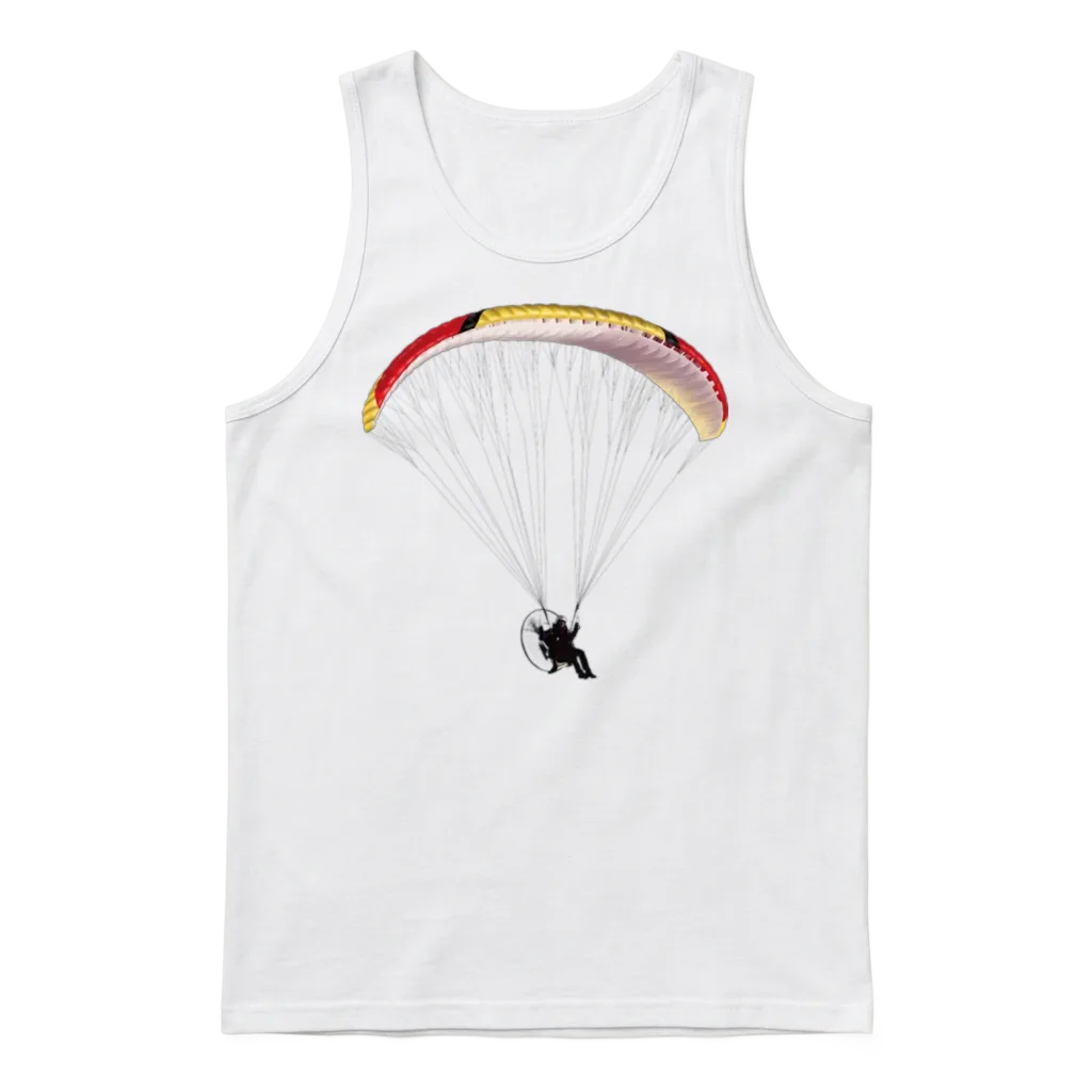 Paramotor Unisex Tank Top - White
