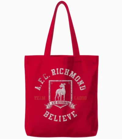 Ted Lasso Afc Richmond Believe Soccer Tv Show Tote Bags - Red