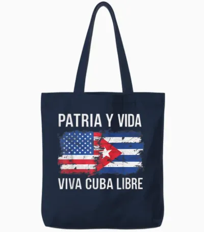 Half Cuban Half American Country Usa Flag Cuba America Tote Bags - Navy