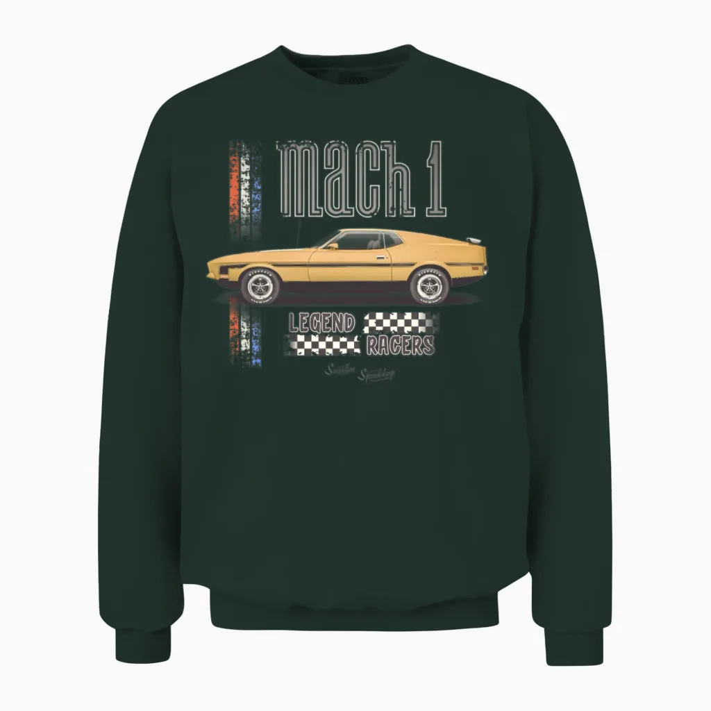 Mach 1 - Legend Racers Unisex Sweatshirt in Forest