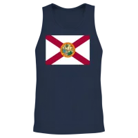 Florida Usa Ensign Unisex Tank Top - Navy – 2