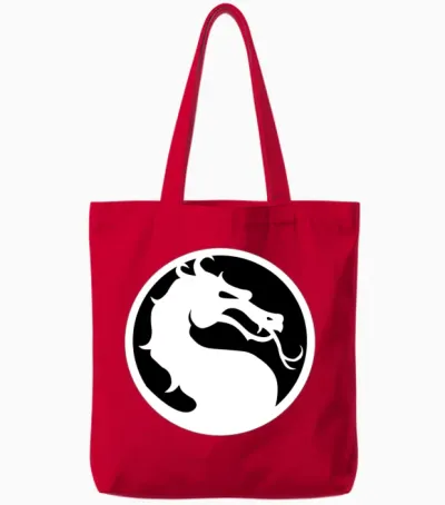 Mortal Combat Tote Bags - Red