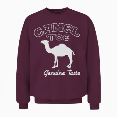 Camel Toe Cigarette Unisex Sweatshirt - Maroon