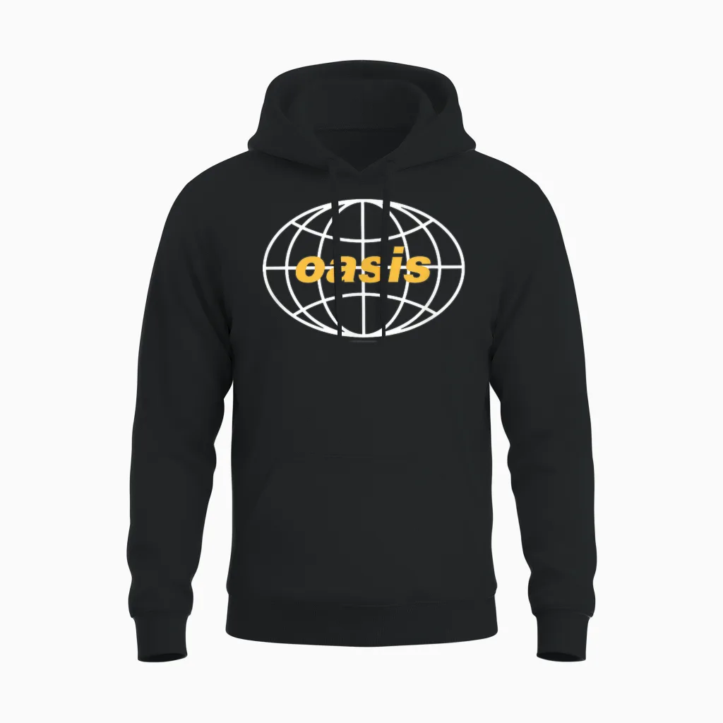 Oasis β Amazon Exclusive All Around the World 1997 Black Unisex Hoodie in Black