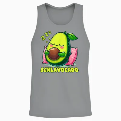 Official Sleep Shirt Avocado Sleep Unisex Tank Top - Sport Grey