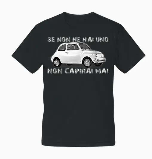 Fiat 500 Unisex T-Shirt - Black