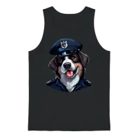 Dogs Police — Dog Lovers Gift Unisex Tank Top - Black – 1