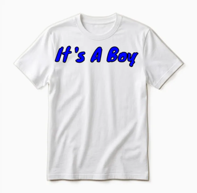 Lt's a Boy (the Prince Has Arrived) Unisex T-Shirt in White