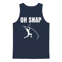 Pole Vaulting Funny Pole Vault Unisex Tank Top - Navy – 1