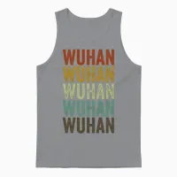 Wuhan China Retro Vintage Unisex Tank Top - Sport Grey – 1