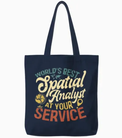Geographic Information Systems Tote Bags - Navy