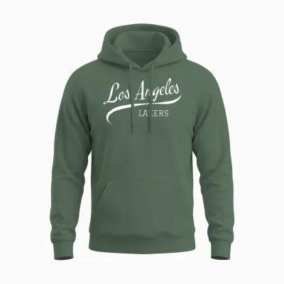 Lakers Retro Unisex Hoodie - Military Green
