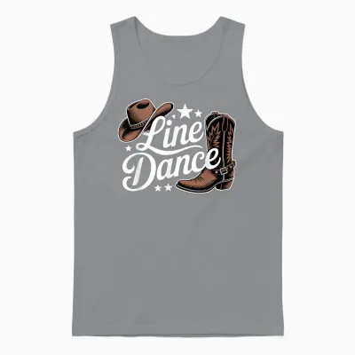 Line Dance Unisex Tank Top - Sport Grey