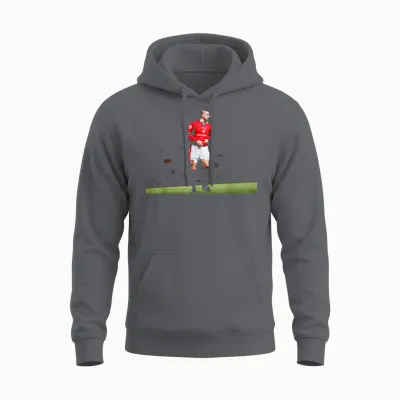 Coupe Du Monde De Football De Man Utd Franc Eric Cantona 1996 Unisex Hoodie - Charcoal