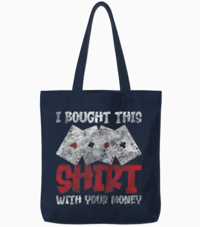 Player Skat Tote Bags - Navy