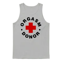 Orgasm Donor Unisex Tank Top - Ash – 1