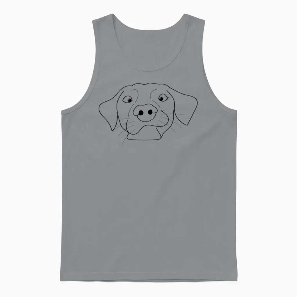 Dog Lovers Unisex Tank Top in Sport Grey