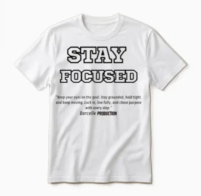 Stay Focused Unisex T-Shirt - White