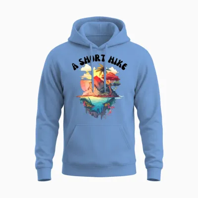 A Short Hike Unisex Hoodie - Carolina Blue
