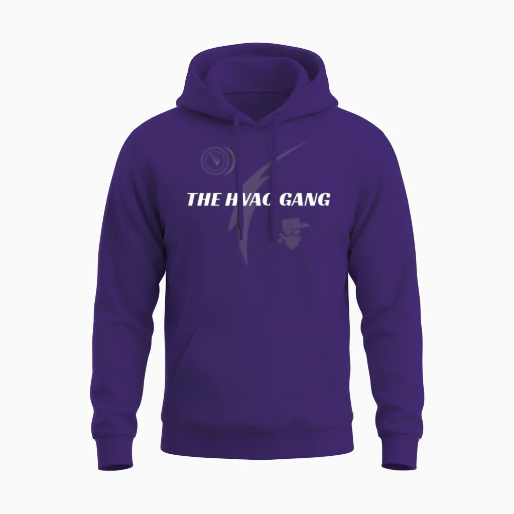 The Hvac Gang Unisex Hoodie in Purple