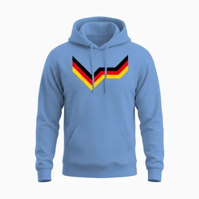 Deutschland Deutsche Flagge Fan Unisex Hoodie - Carolina Blue