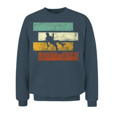 Climbing Retro Unisex Sweatshirt - Dark Heather