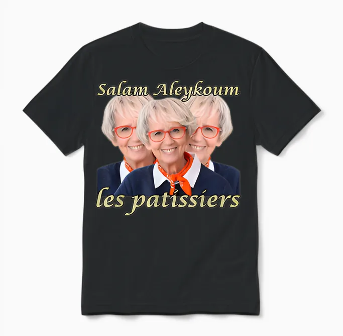 Salam Aleykoum the Funny Pastry Chefs Meme. Unisex T-Shirt in Black