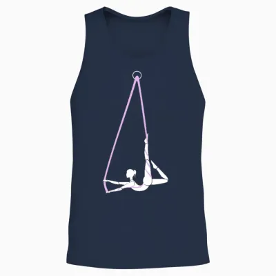 Aerial Silk Unisex Tank Top - Navy