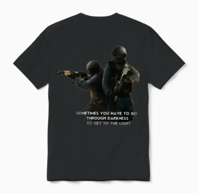 Military Design Unisex T-Shirt - Black