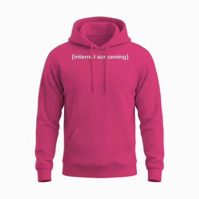 Internal Screaming Stars Unisex Hoodie - Heliconia