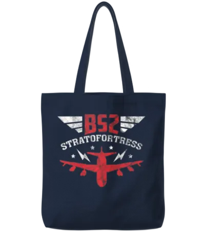 B52 B-52 Stratofortress Strategic Bomber Usa Gift Tote Bags - Navy