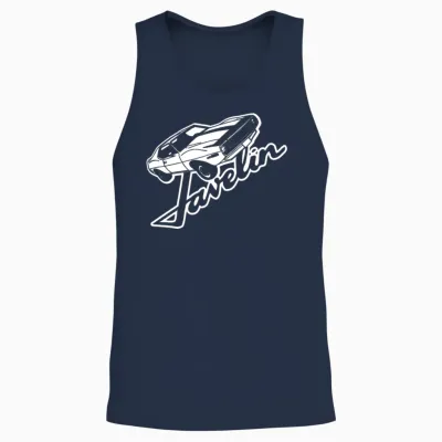2nd Generation Amc Javelin Illustration and Script Unisex Tank Top - Navy