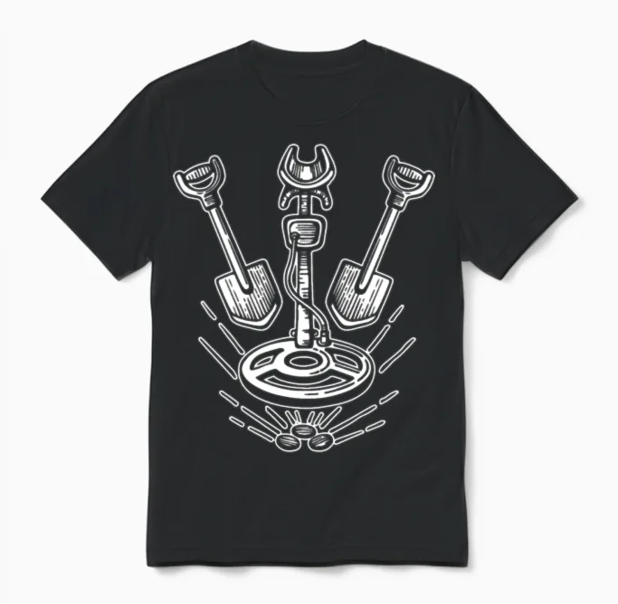 Gold Mining Miner Unisex T-Shirt in Black