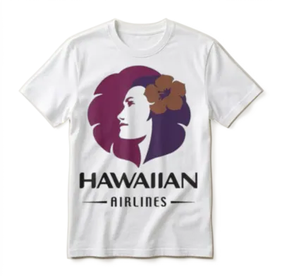 Hawaiian Airlines Vintage Hawaii Camping Unisex T-Shirt - White