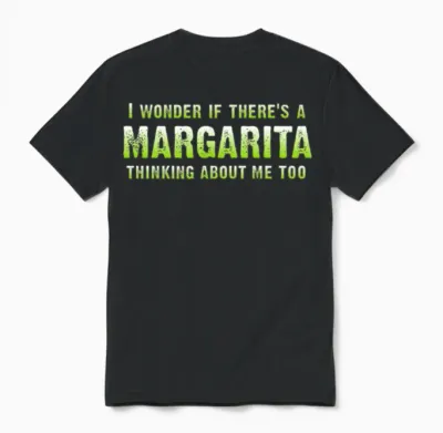 Funny Margarita Unisex T-Shirt - Black