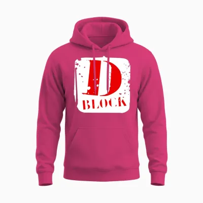D Block Unisex Hoodie - Heliconia