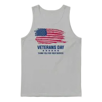 Veterans Day Classic Unisex Tank Top - Ash – 1