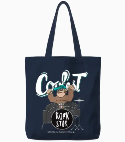 Funny Children 54 Tote Bags - Navy