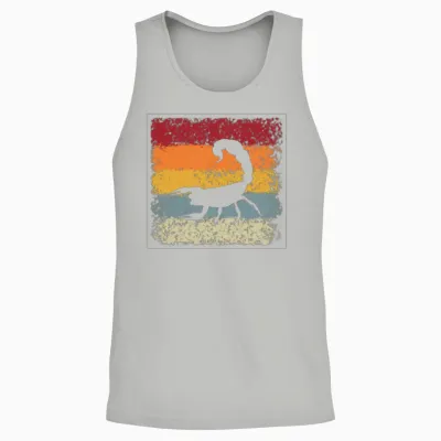 Scorpio Retro Unisex Tank Top - Ash