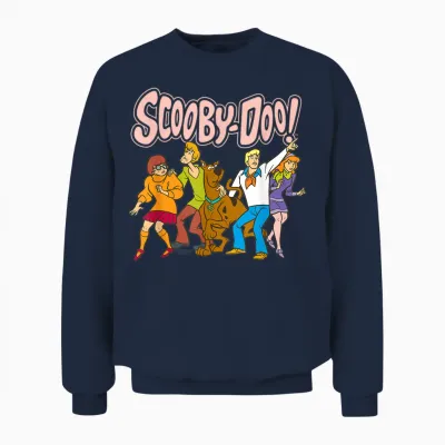 Scooby Doo Core Group T-Shirt, Blue Unisex Sweatshirt - Navy