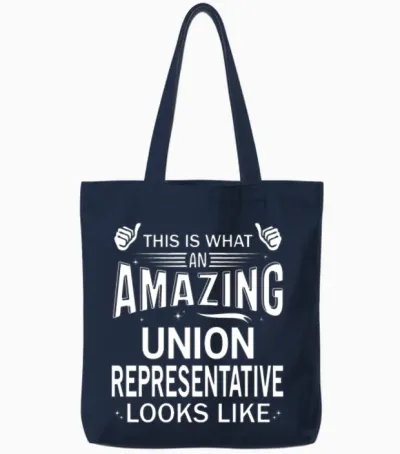 Amazing Union Representative Tote Bags - Navy