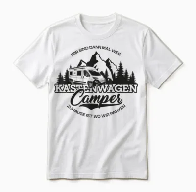 Kastenwagen Camper - Zuhause Ist Wo Wir Parken Unisex T-Shirt - White