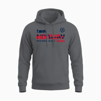 Fifa World Cup26 Qualifier Norway Unisex Hoodie - Charcoal