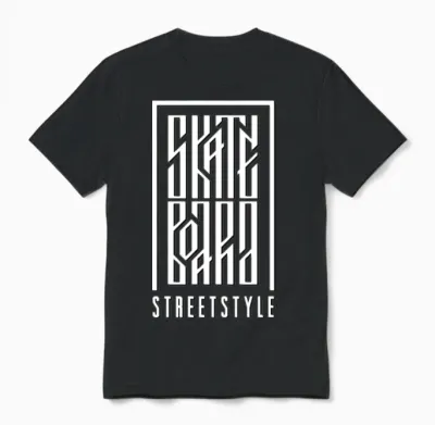Skateboard Street Style Skateboarder Skateboarding Unisex T-Shirt - Black