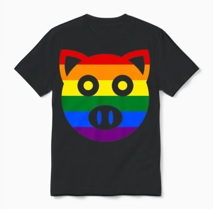 Dirty Pig Pride - No.001 Farm & Country Unisex T-Shirt in Black