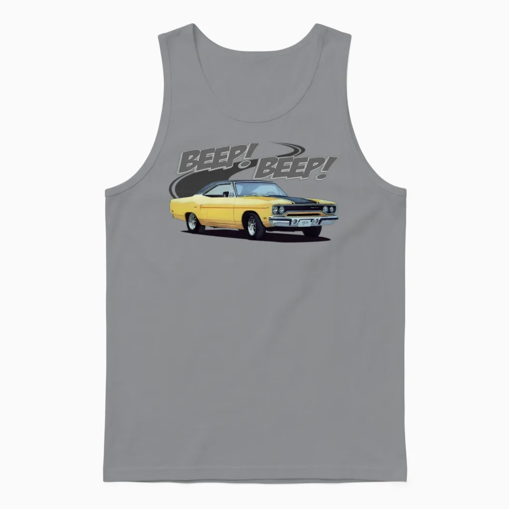 Beep Roadrunner Unisex Tank Top in Sport Grey