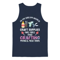 Funny Crafting Funny Crafter Mom Unisex Tank Top - Navy – 1