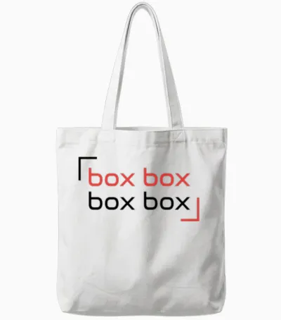Box Box - F1 Tote Bags - White