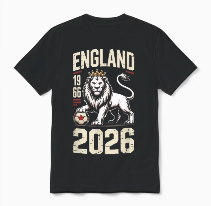 England Eng English Unisex T-Shirt in Black